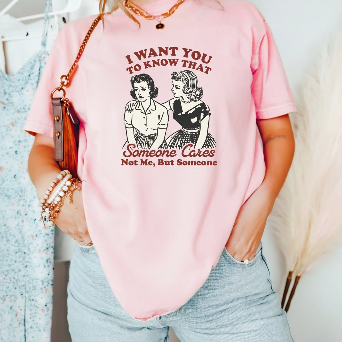 Someone Cares T-Shirt – Retro Sarcastic Tee – Snarky Humor product image 19