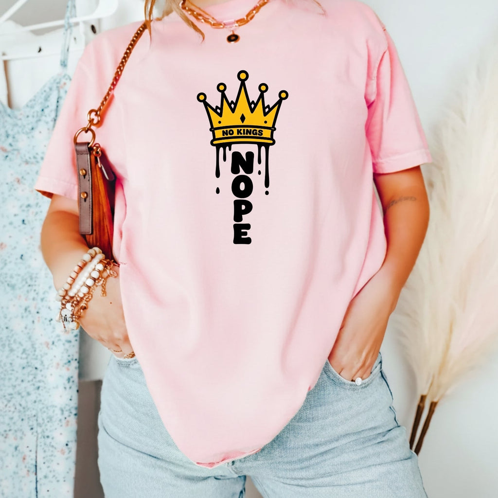 No Kings T-Shirt – Crown Graphic Tee, Patriotic Freedom product image 22