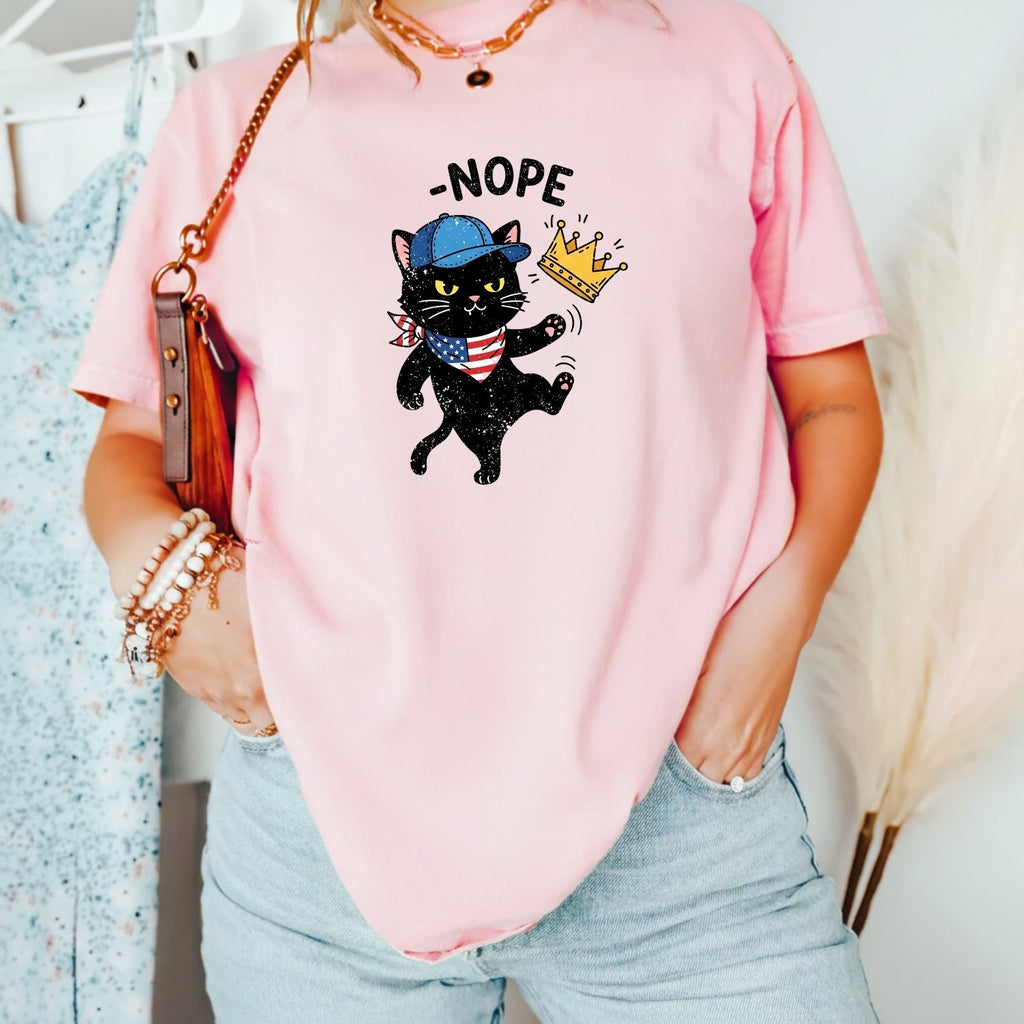 No Kings Shirt – Black Cat Parody Tee – Funny Democracy product image 22