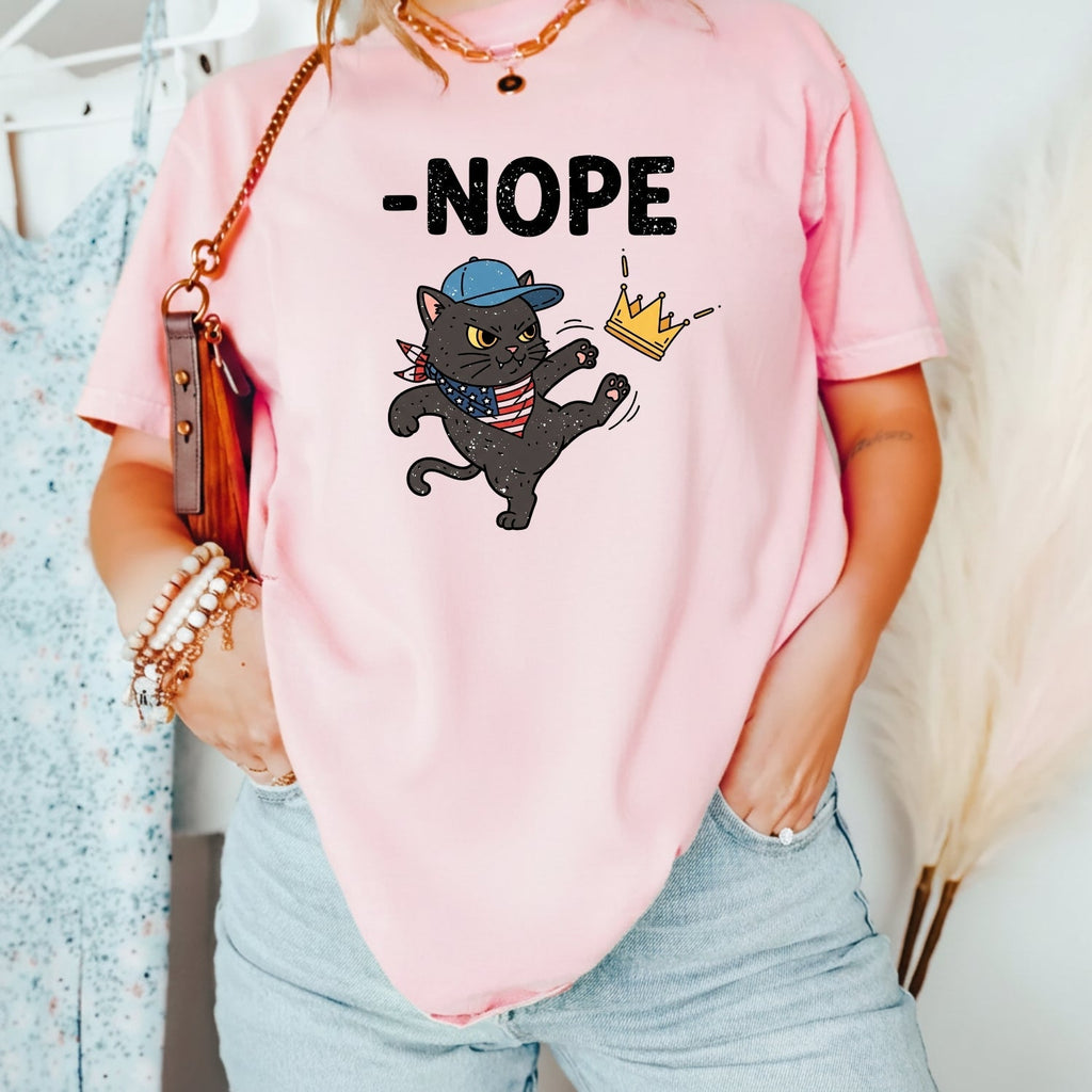 No Kings in America Tee – Black Cat Parody Shirt – Liberty product image 20