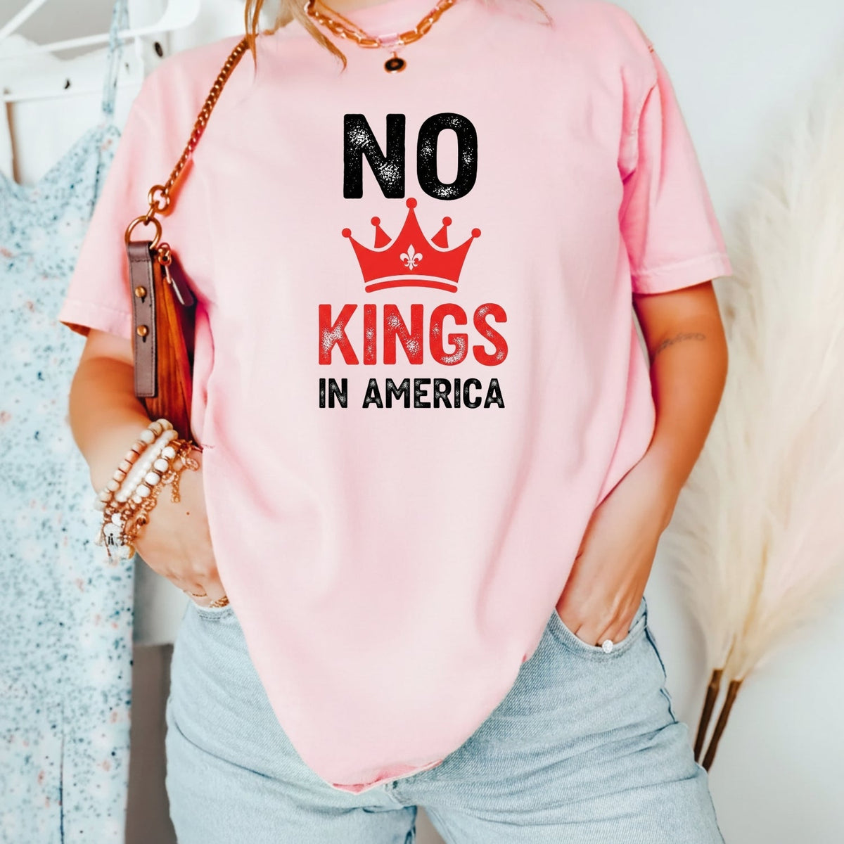 No Kings in America T-Shirt – Patriotic Democracy Tee – product image 19