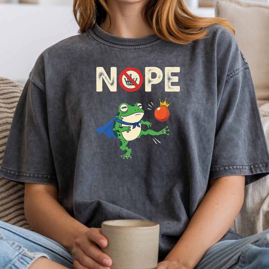 Portland Frog NOPE Meme Tee – Funny Rebellious Unisex product image 19
