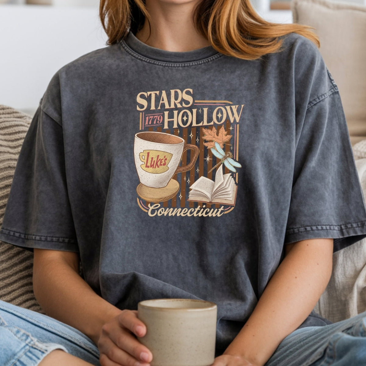 Stars Hollow Coffee Shop T-Shirt – Vintage Connecticut Tee product image 16