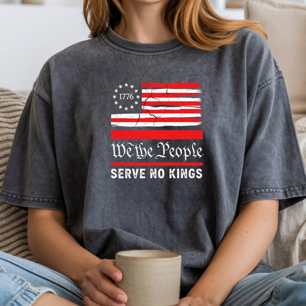 We The People Serve No Kings T-Shirt – Patriotic Freedom product image 10