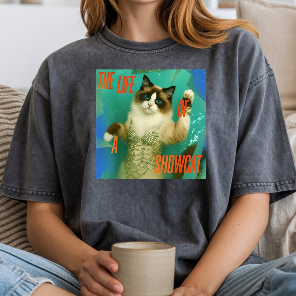 The Life of a Showcat Shirt – Funny Cat Lover Graphic Tee product image 11
