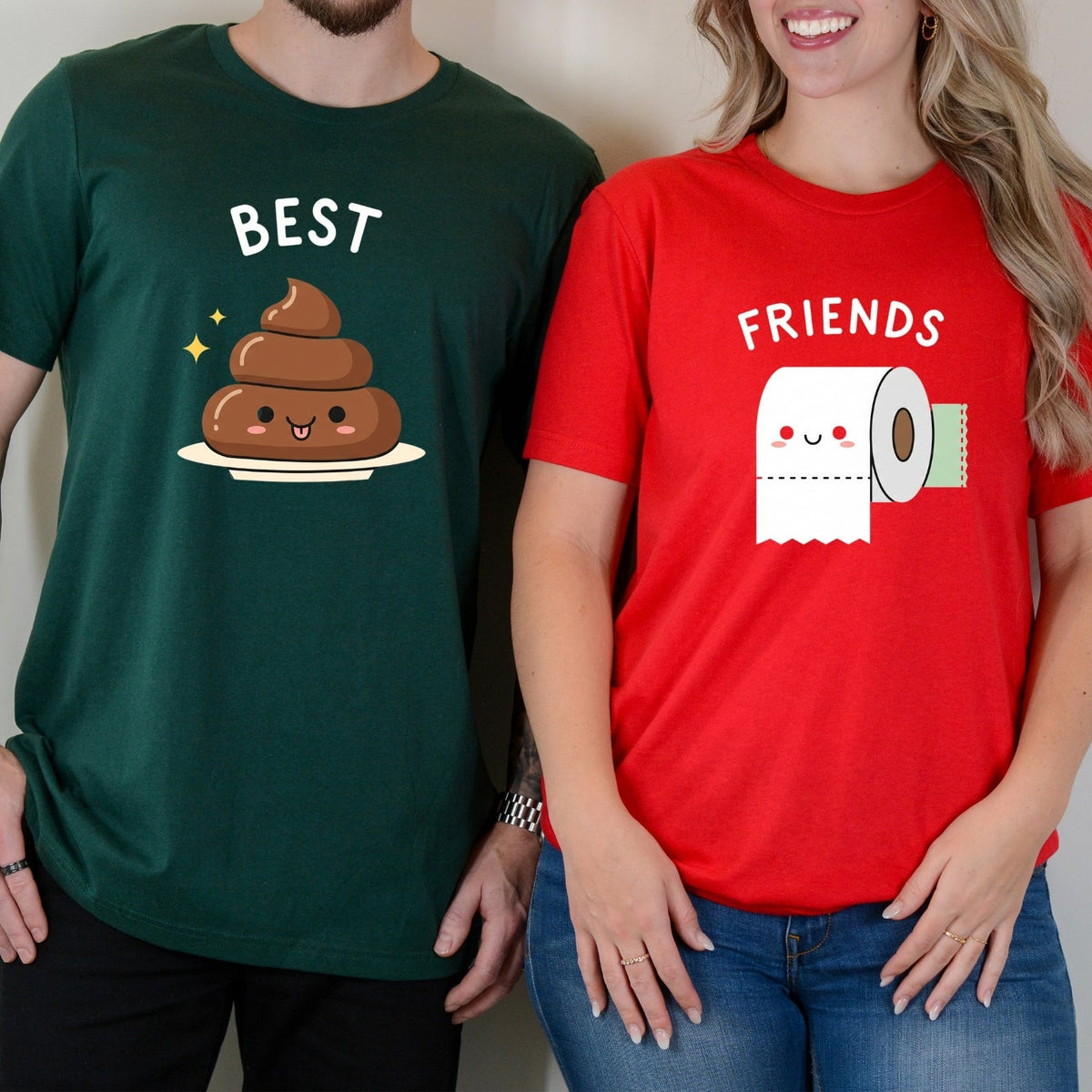 Best Friends Girl Poop Letter Matching T-Shirts For Besties product image 13