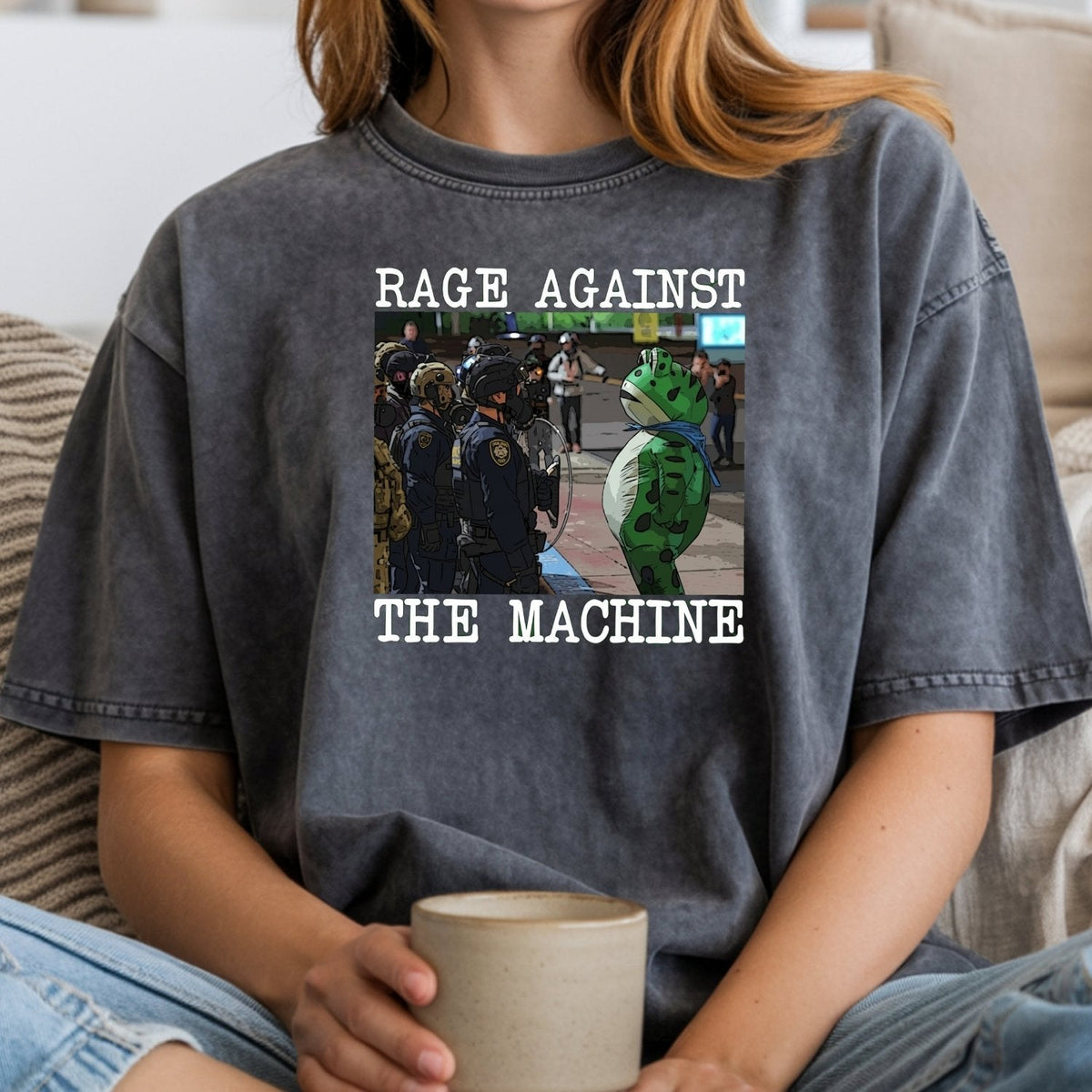 Portland Frog Protest Shirt – Vintage Activist-Inspired product image 13