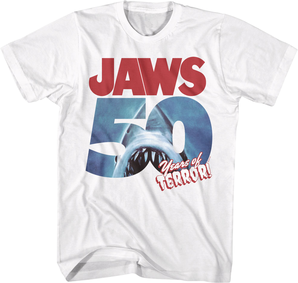 50 Years of Terror Jaws T-Shirt product image 1