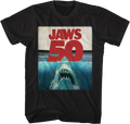 50th Anniversary Poster Jaws T-Shirt