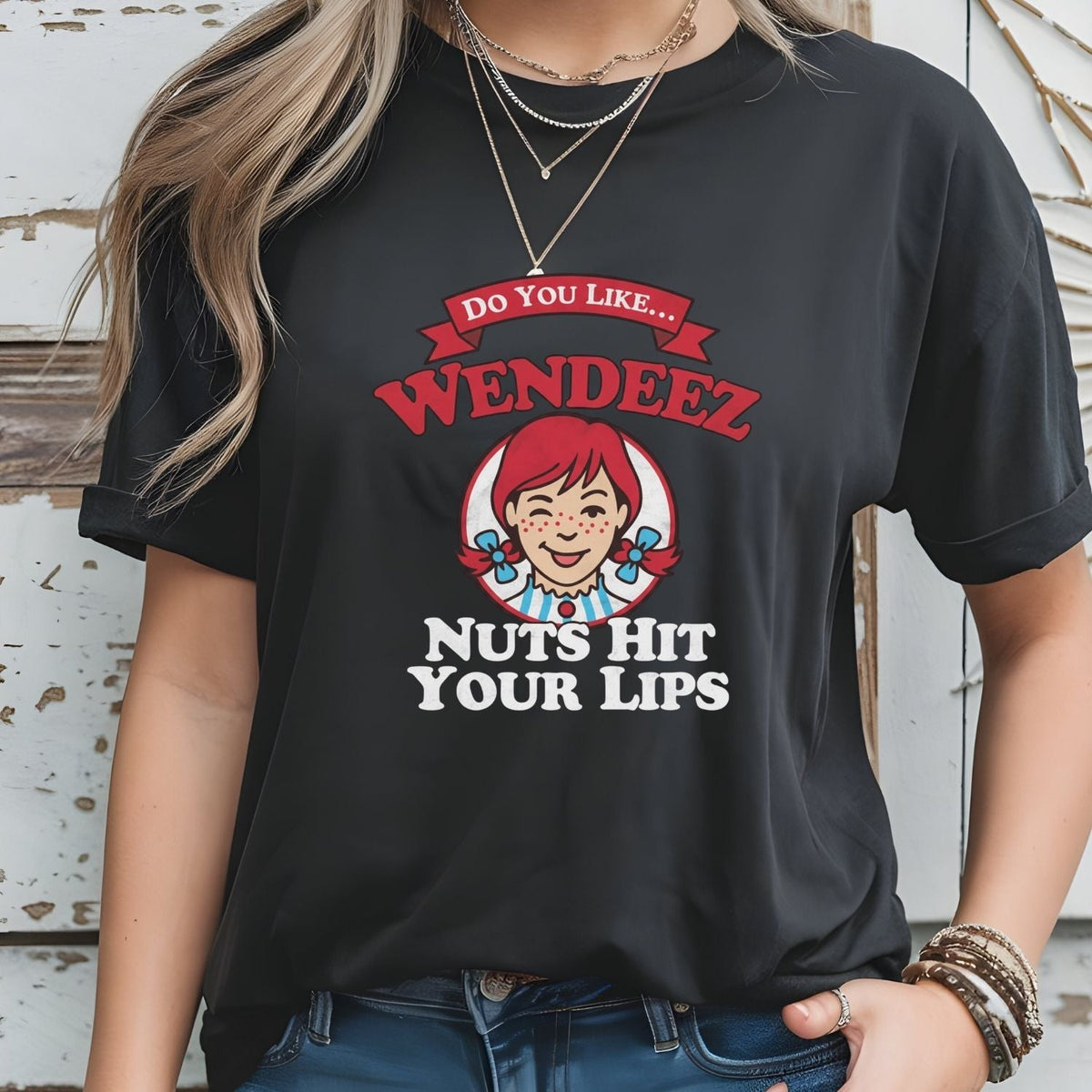 Wendeez Nuts Hit Your Lips Funny Retro Meme Shirt – Cheeky product image 20