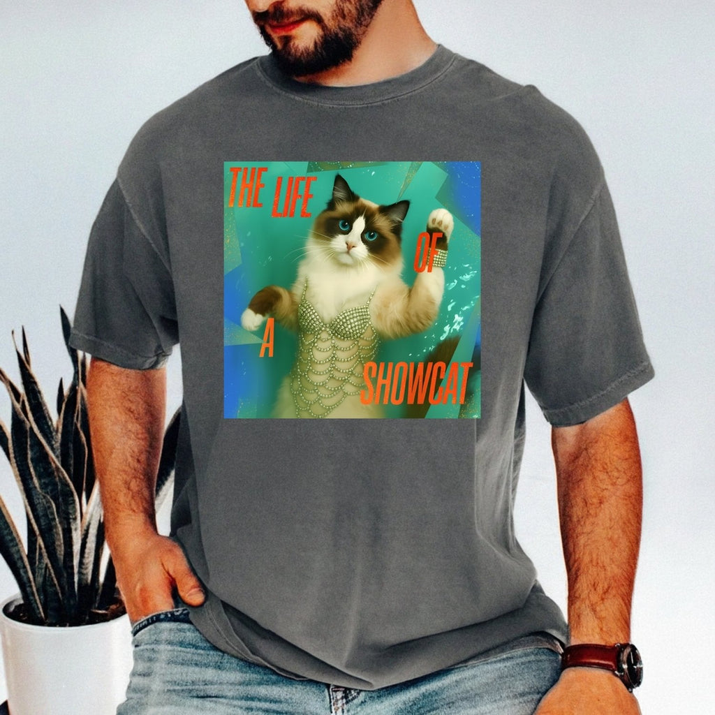 The Life of a Showcat Shirt – Funny Cat Lover Graphic Tee product image 12