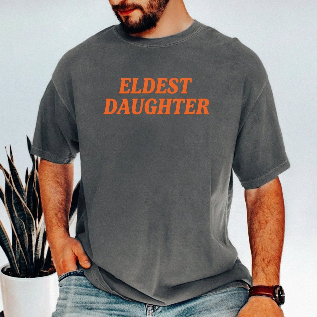 Retro Eldest Daughter Tee – Funny Aesthetic Graphic Shirt product image 16