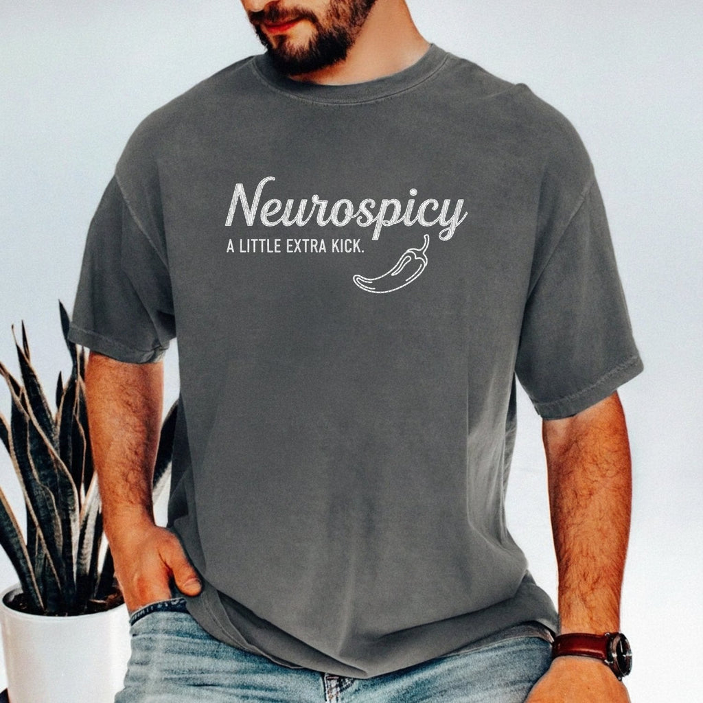 Neurospicy Shirt – Funny A Little Extra Kick Graphic Tee product image 14