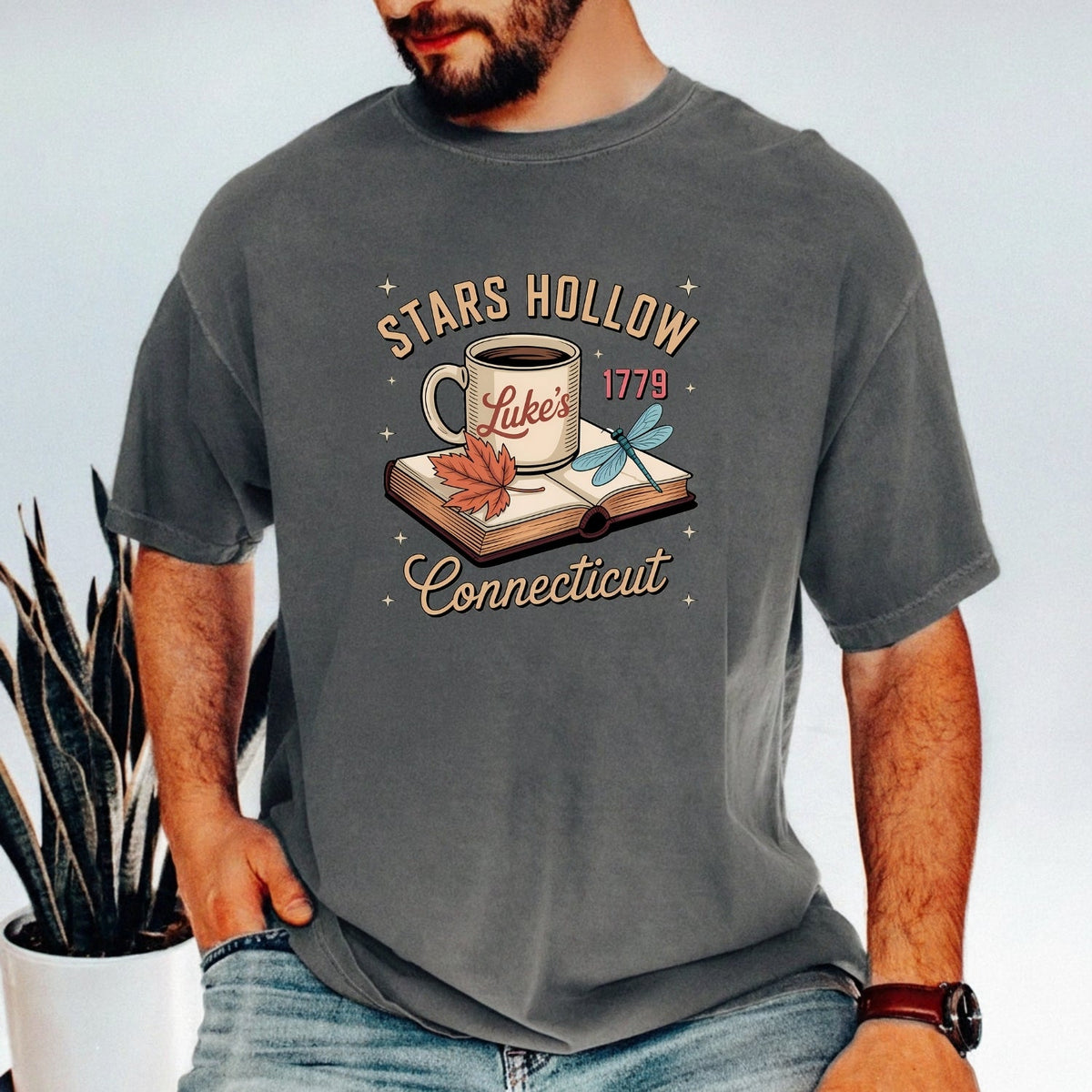 Retro Coffee Shop Tee – Stars Hollow Connecticut 1779 product image 23