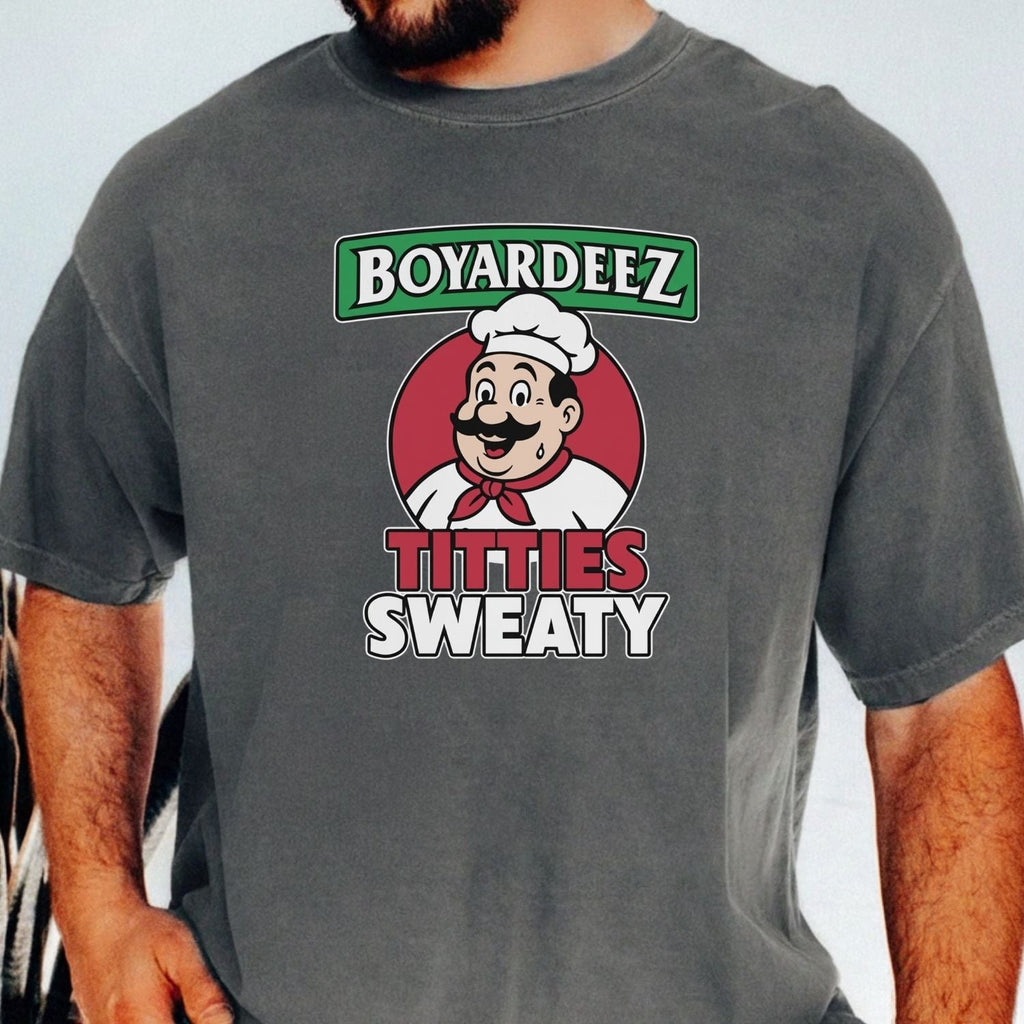 Retro Boyardeez Titties Sweaty Meme Tee - Funny Graphic product image 23