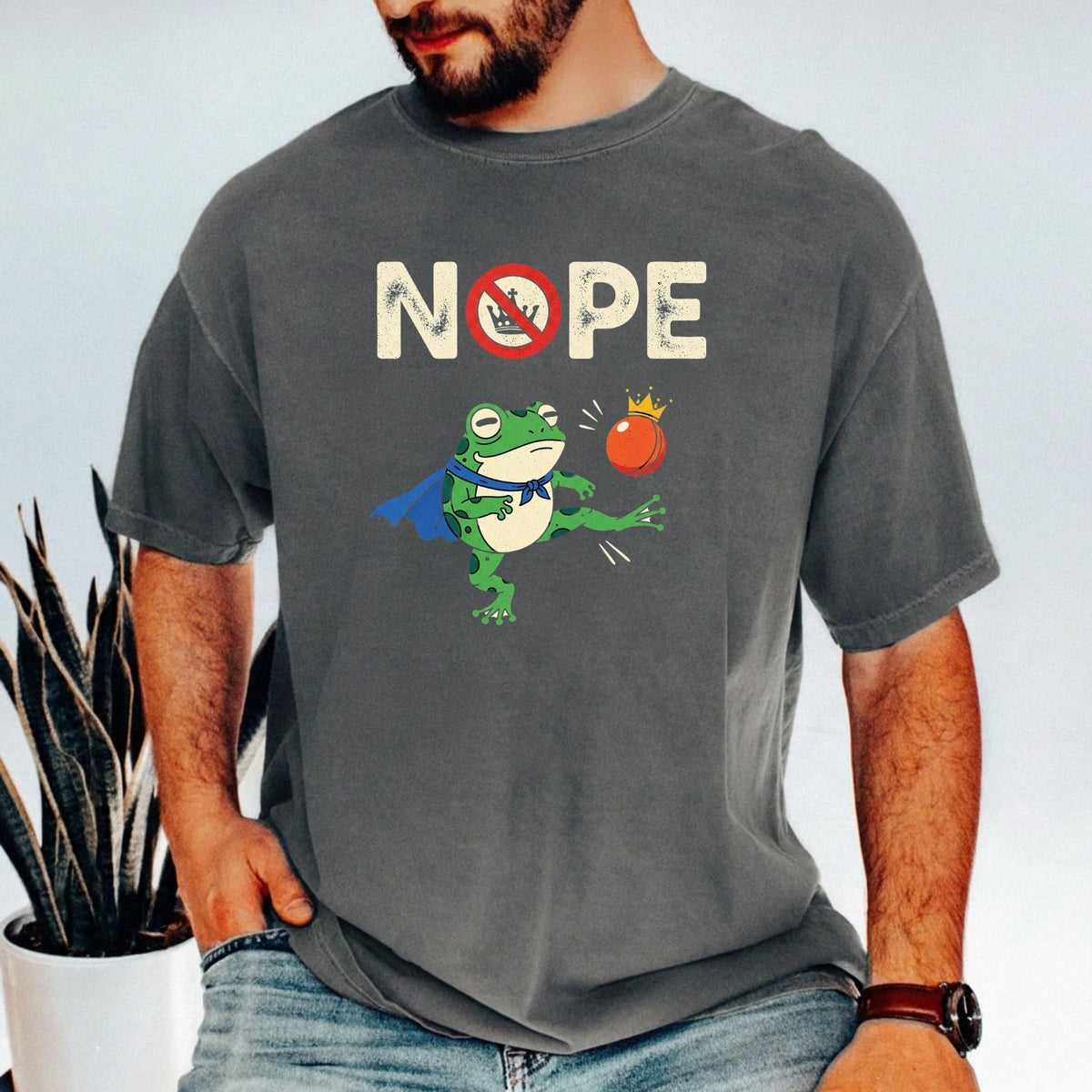 Portland Frog NOPE Meme Tee – Funny Rebellious Unisex product image 20