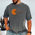 Retro Thanksgiving Pumpkin Pie Chasing Turkey Shirt – Funny product image 1