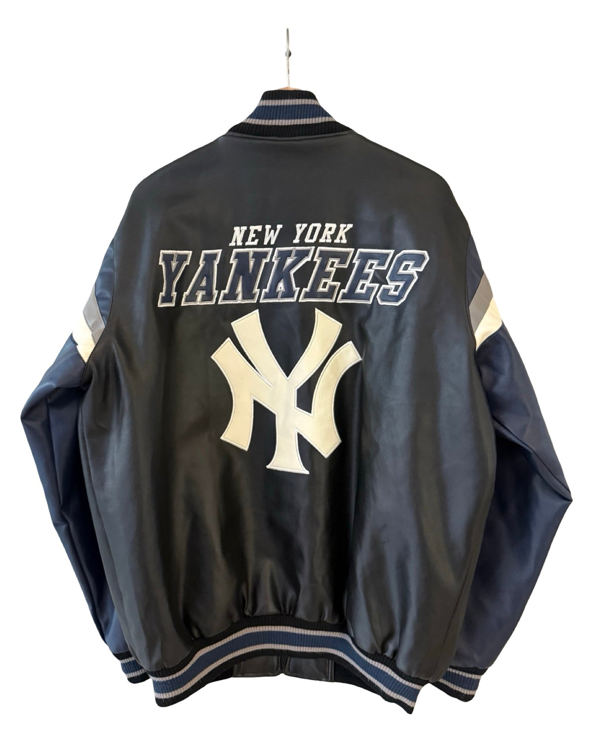 Vintage New York Yankees Leather Bomber Jacket product image 2