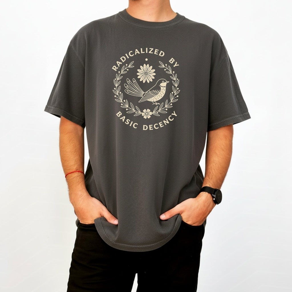 Radicalized by Basic Decency Shirt – Unisex Comfort Tee – product image 18