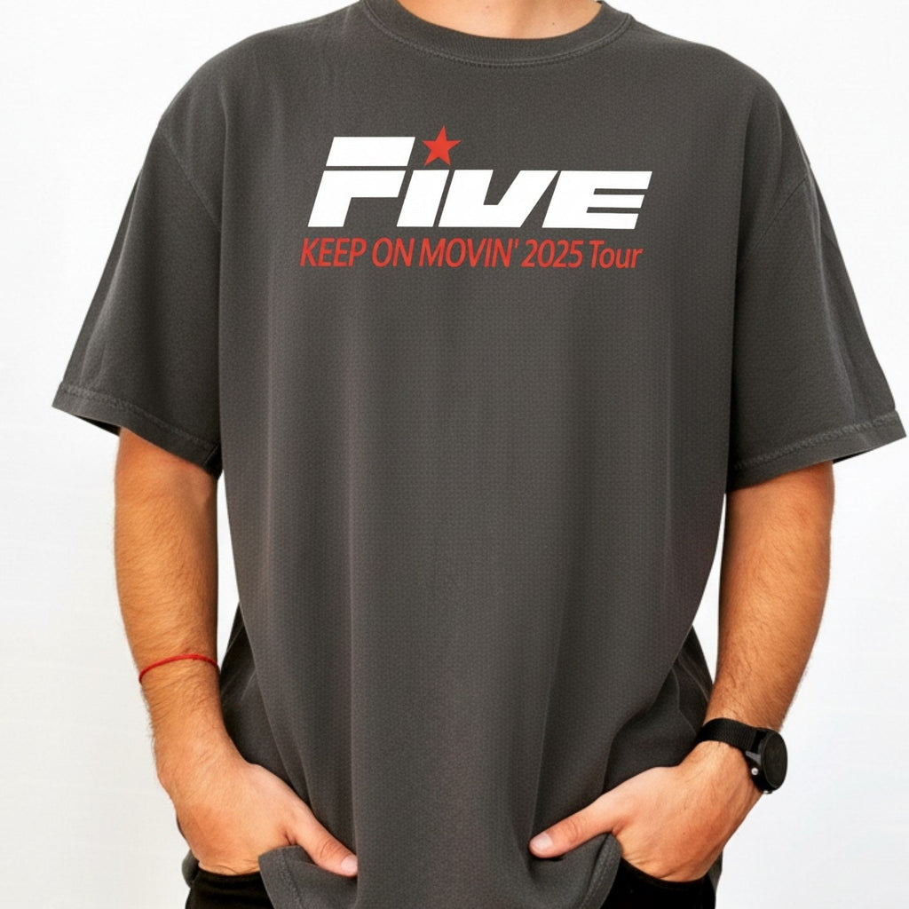 Vintage Five 90s Boyband T-Shirt – Retro Pop Tour-Inspired product image 15
