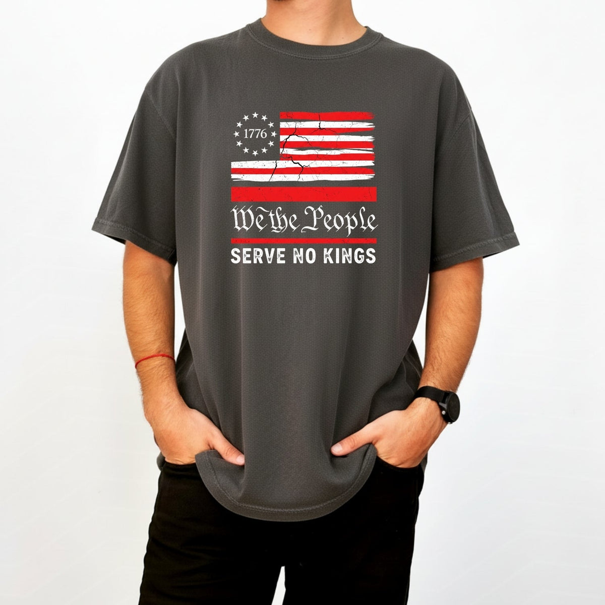 We The People Serve No Kings T-Shirt – Patriotic Freedom product image 12
