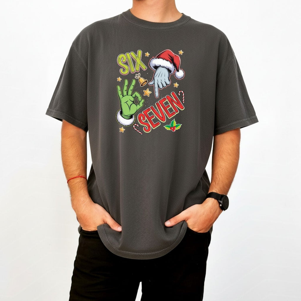 6 7 Christmas T-Shirt – Funny Santa Meme Holiday Tee product image 12