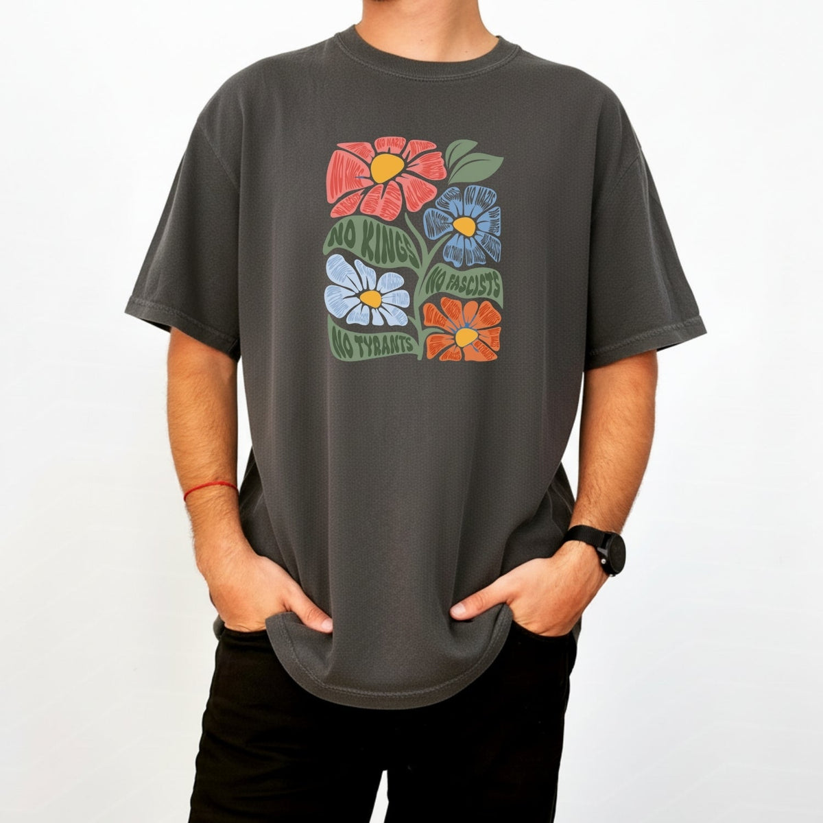 No Kings No Tyrants T-Shirt - Patriotic Democracy Graphic product image 16