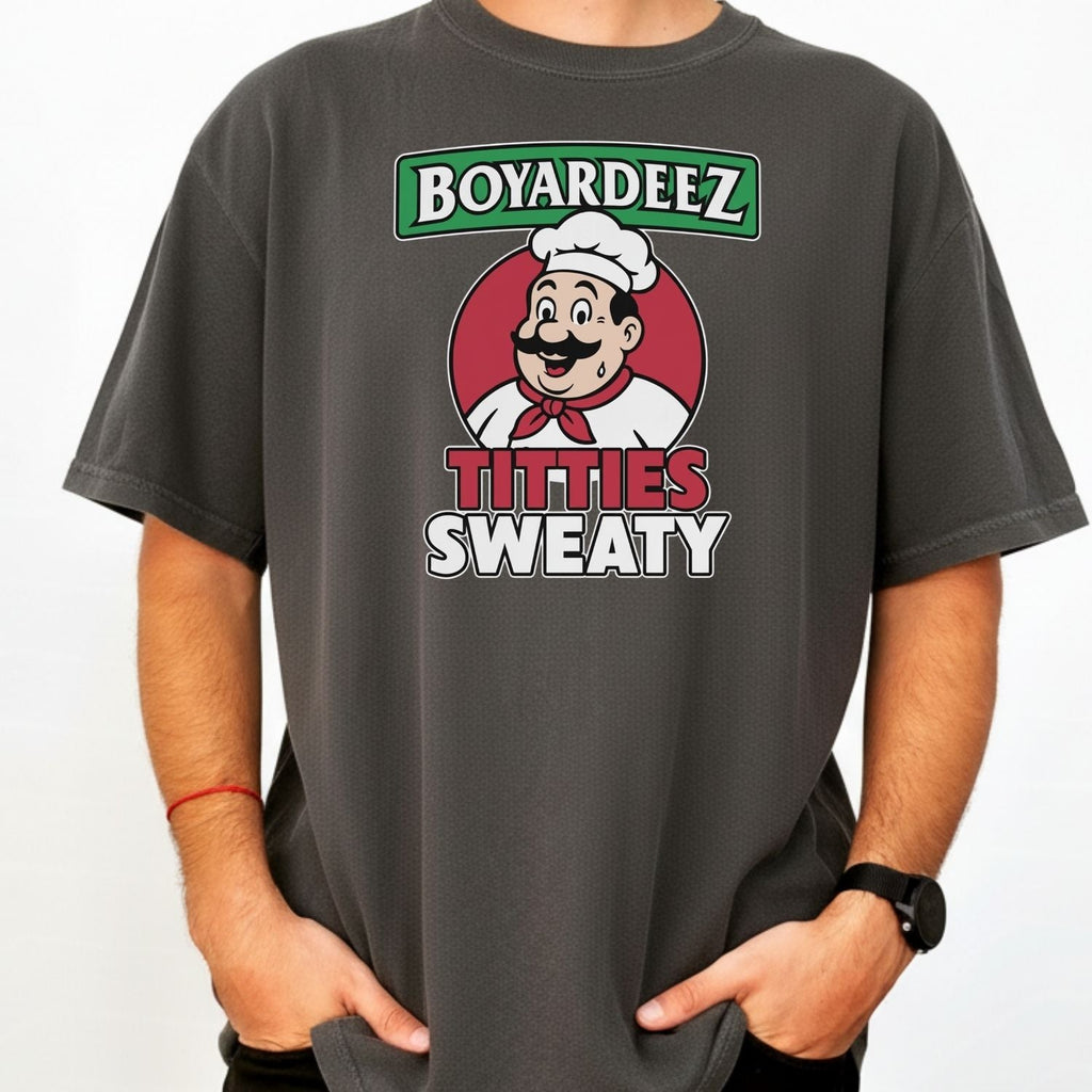 Retro Boyardeez Titties Sweaty Meme Tee - Funny Graphic product image 24