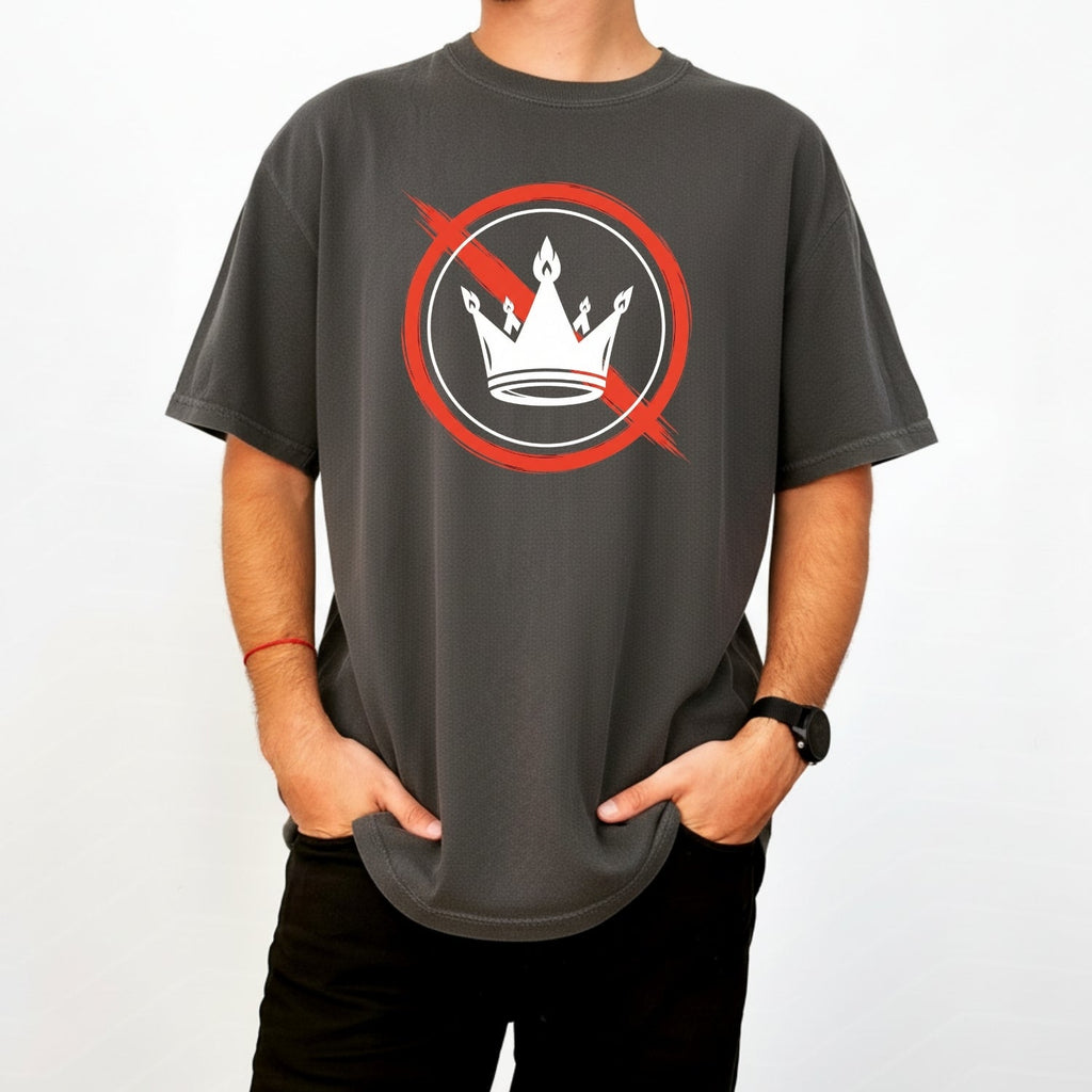 No Kings Statement T-Shirt – No Crown Symbol Shirt – product image 19