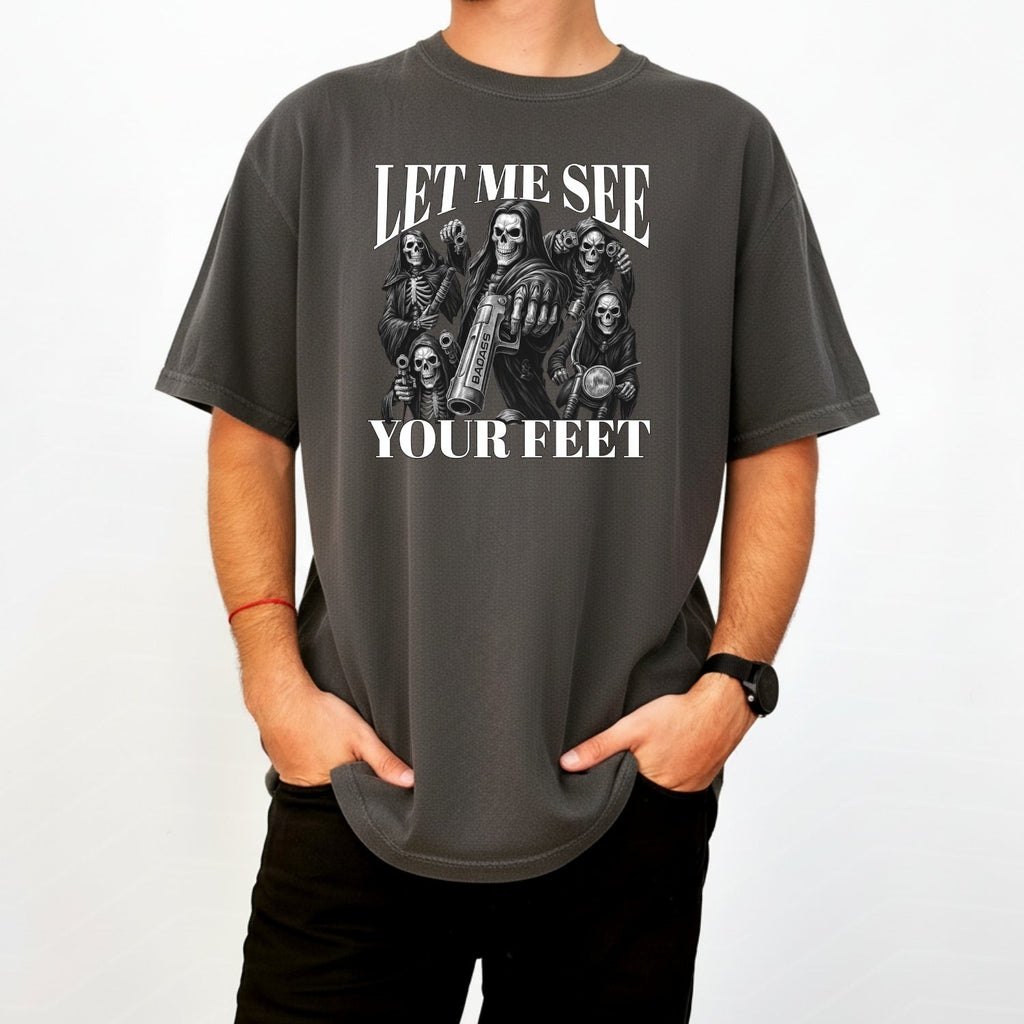 Let Me See Your Feet T-Shirt – Funny Awkward Meme Tee – product image 17