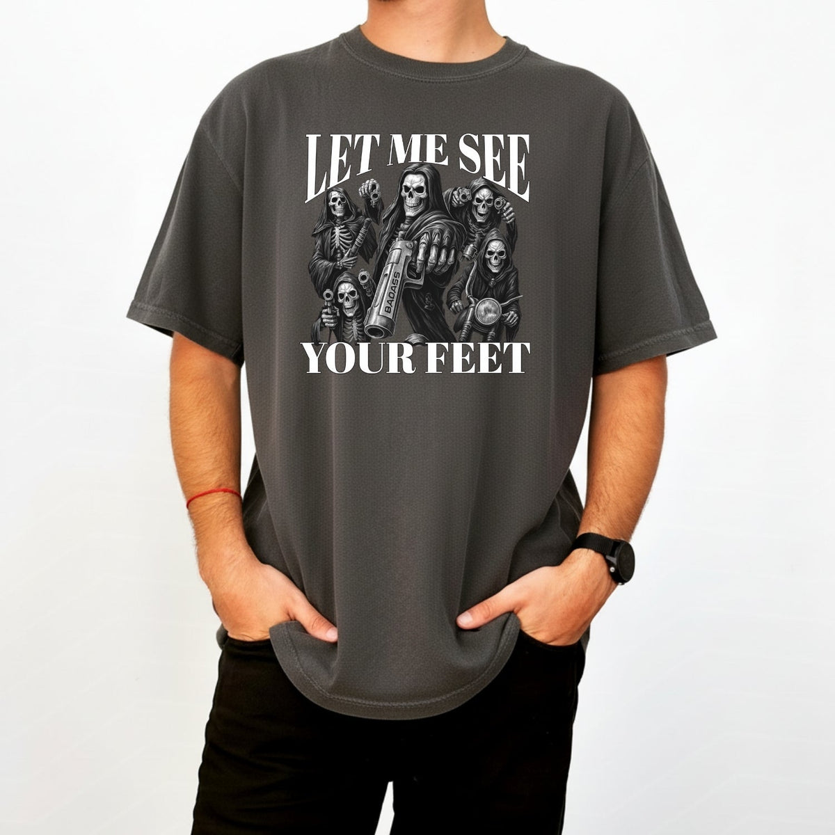 Let Me See Your Feet T-Shirt – Funny Awkward Meme Tee – product image 17