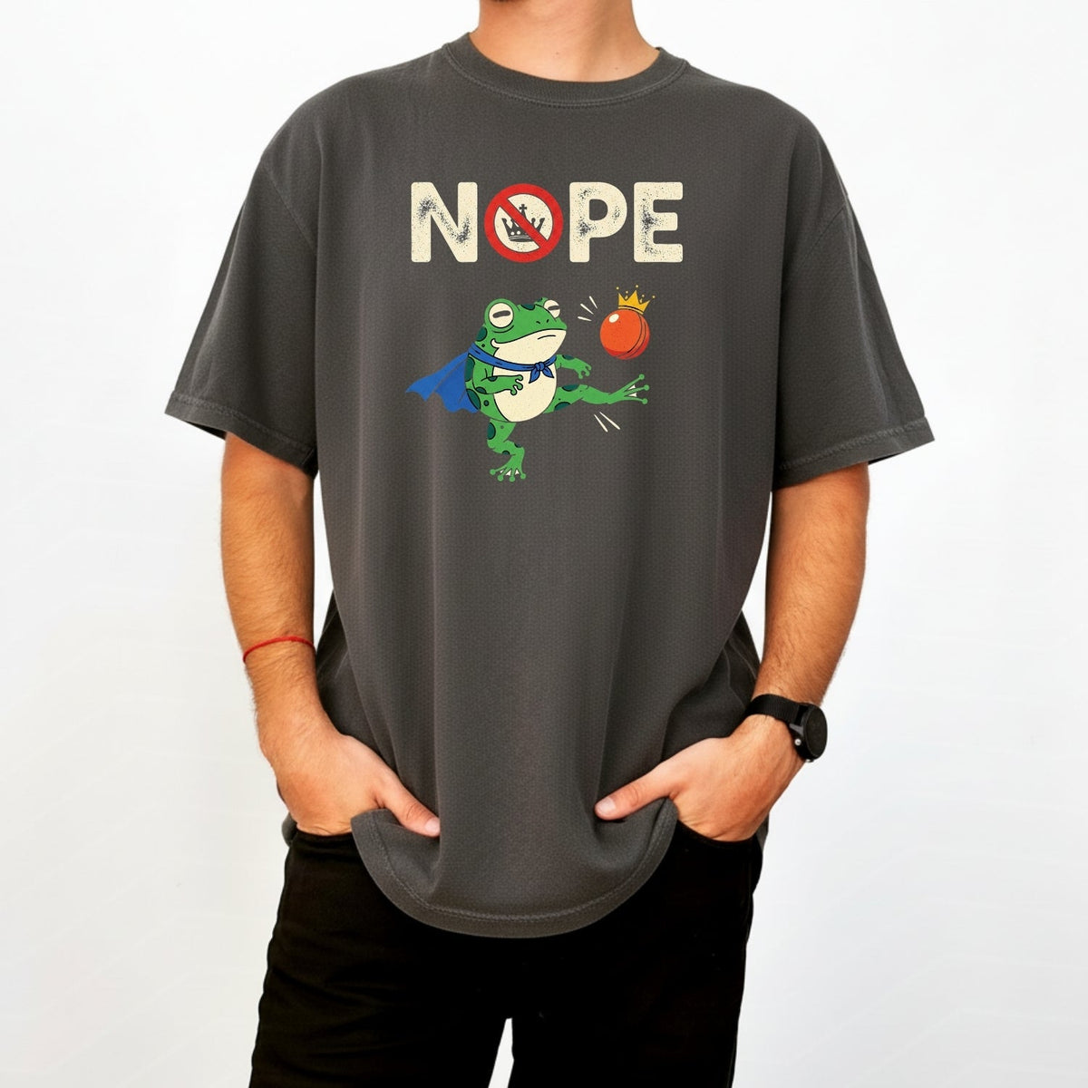 Portland Frog NOPE Meme Tee – Funny Rebellious Unisex product image 21