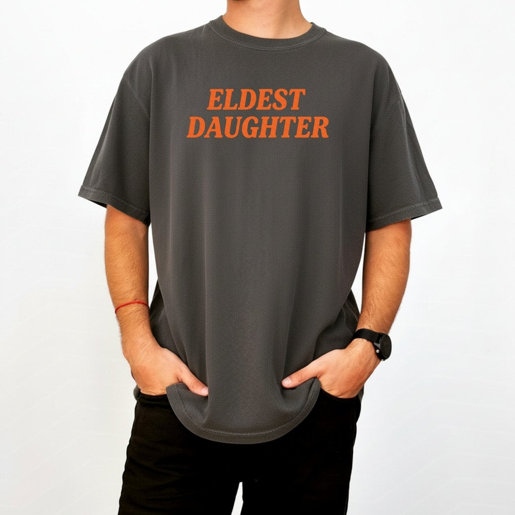 Retro Eldest Daughter Tee – Funny Aesthetic Graphic Shirt product image 17