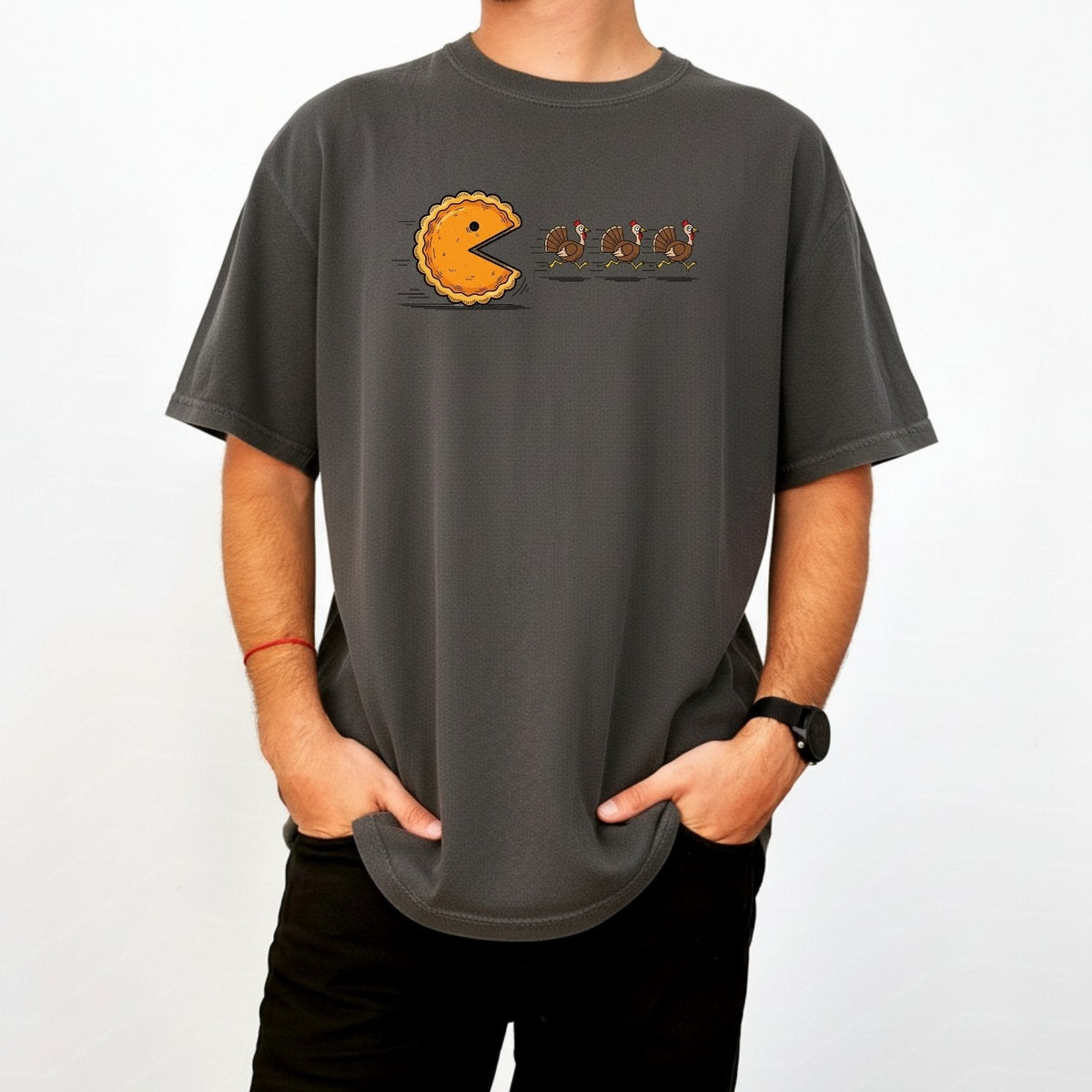 Retro Turkey Chase Shirt – Funny Thanksgiving Pumpkin Pie product image 20