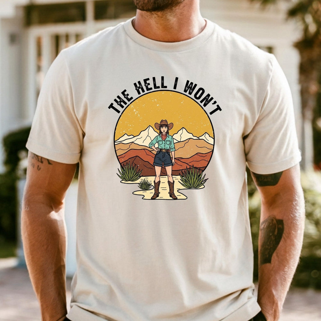 The Hell I Won’t Shirt – Retro Feminist Tee, Women’s product image 18