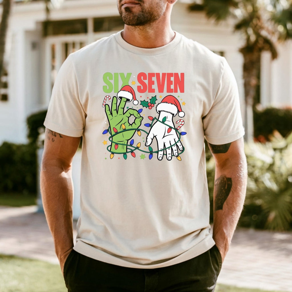 6 7 Christmas Shirt – Funny Santa Meme Holiday Tee product image 18