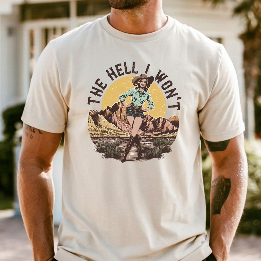 The Hell I Won’t T-Shirt – Retro Feminist Tee, Equality & product image 17