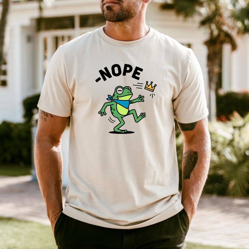 No Kings Streetwear T-Shirt – Frog Graphic Cotton Top for product image 26