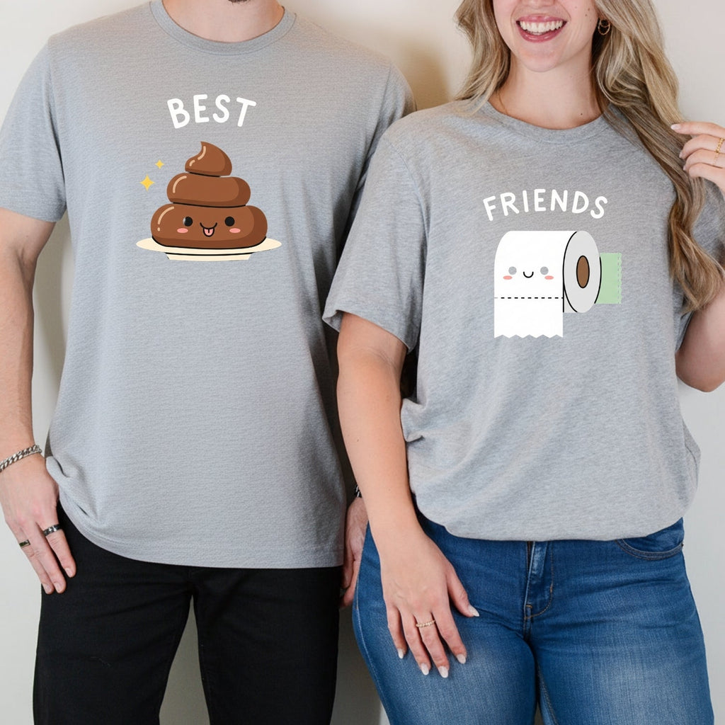 Best Friends Girl Poop Letter Matching T-Shirts For Besties product image 14