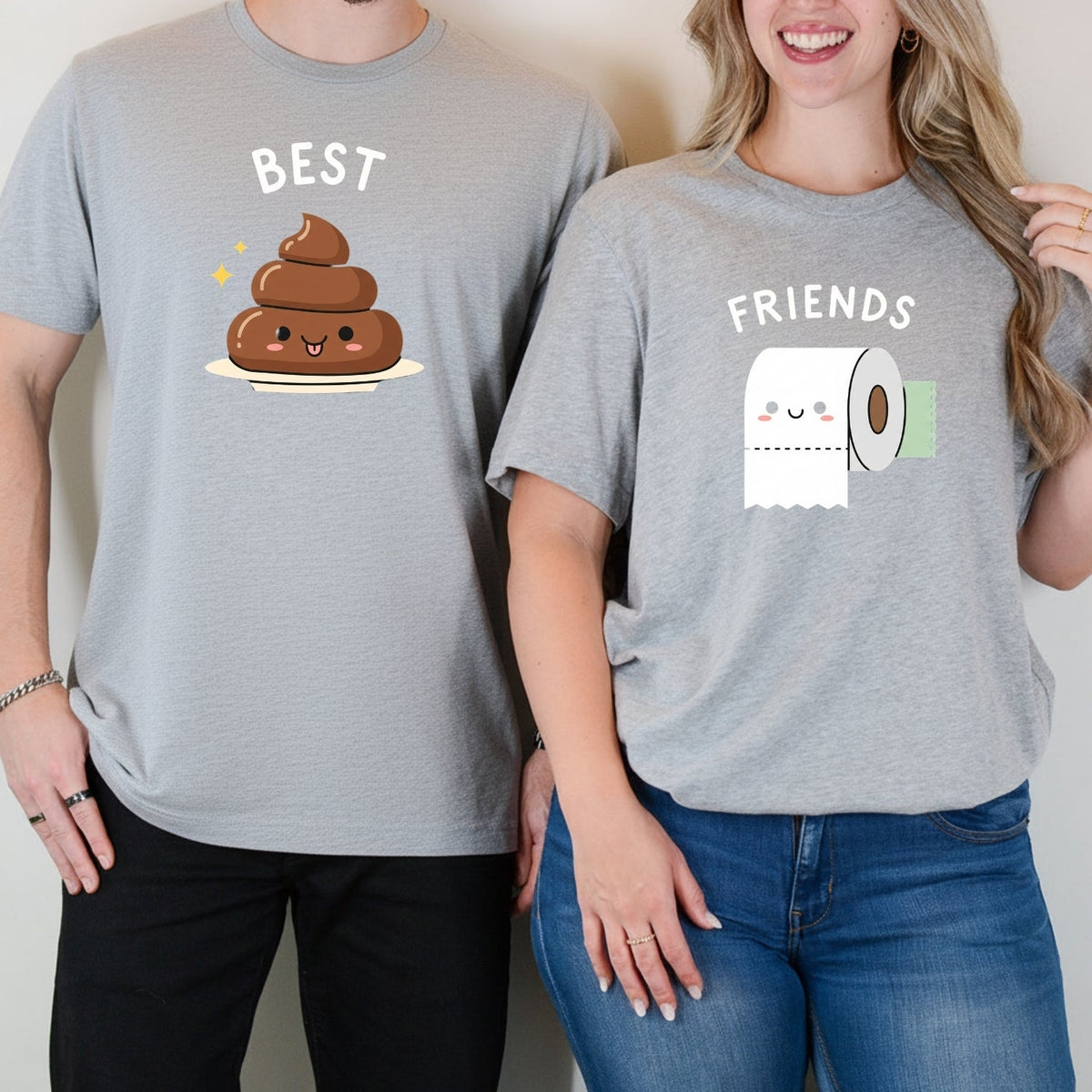 Best Friends Girl Poop Letter Matching T-Shirts For Besties product image 14