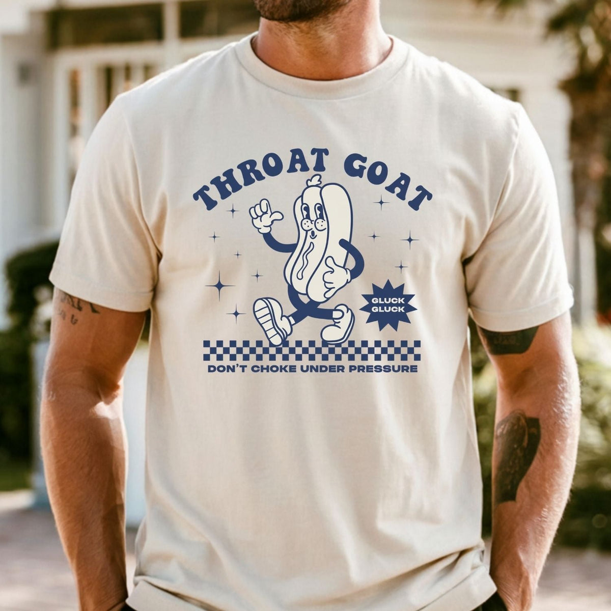Funny Throat Goat Meme T-Shirt - Retro Inappropriate Shirt product image 22