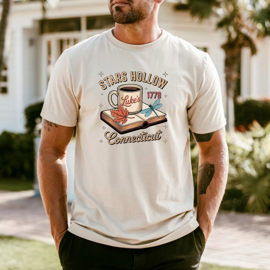 Retro Coffee Shop Tee – Stars Hollow Connecticut 1779 product image 24