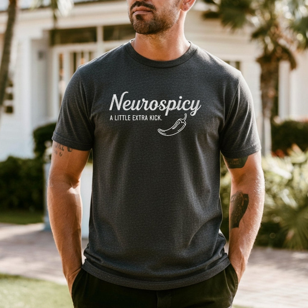 Neurospicy Shirt – Funny A Little Extra Kick Graphic Tee product image 16