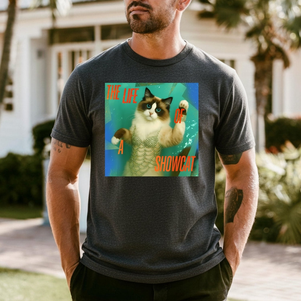 The Life of a Showcat Shirt – Funny Cat Lover Graphic Tee product image 14