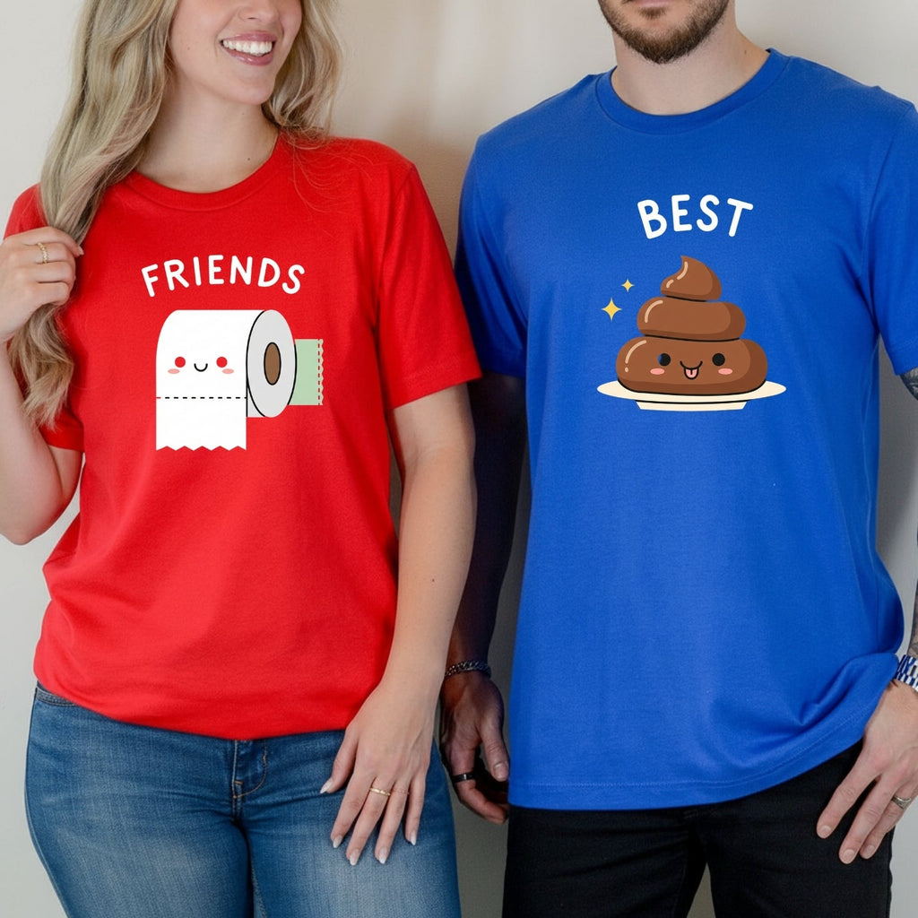Best Friends Girl Poop Letter Matching T-Shirts For Besties product image 15