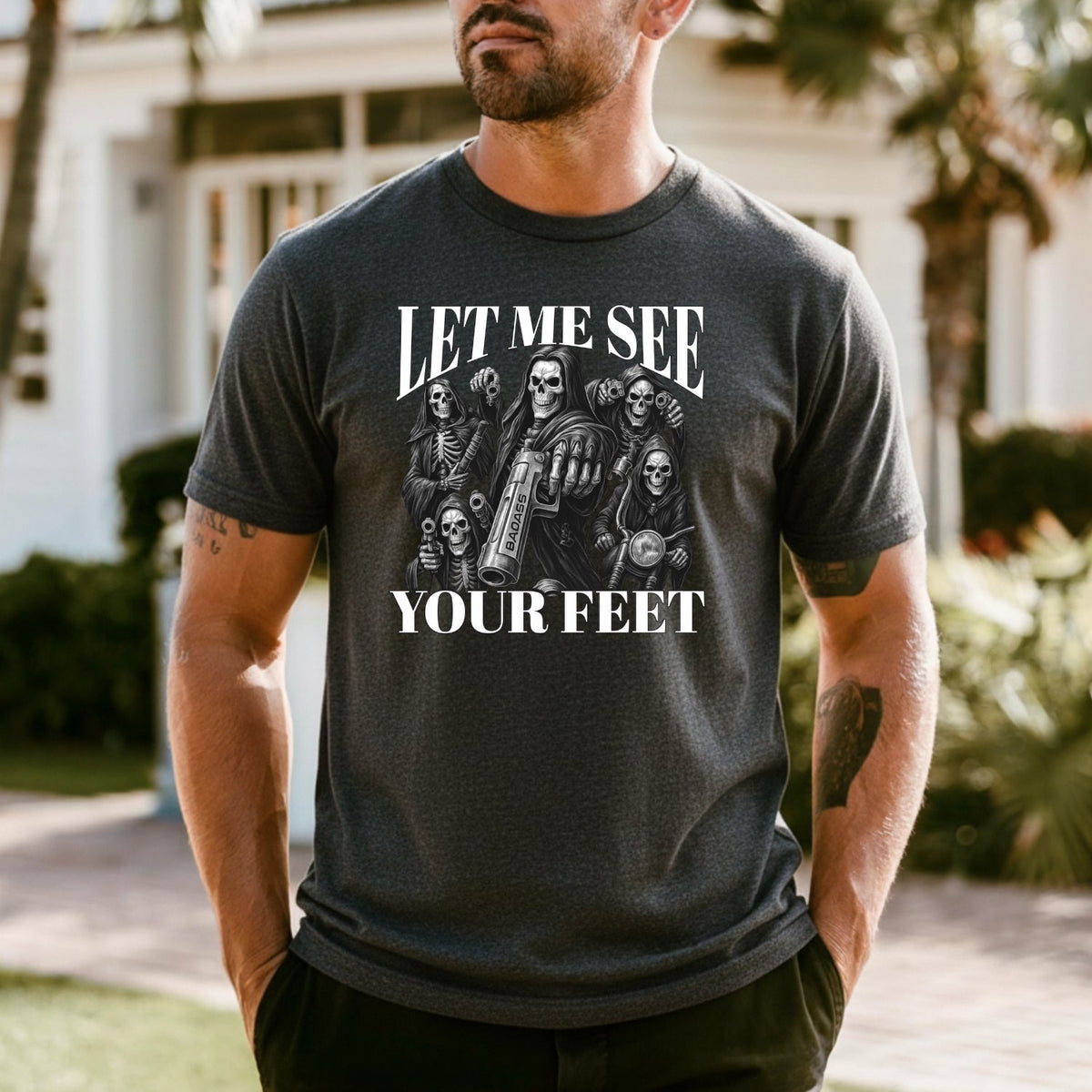 Let Me See Your Feet T-Shirt – Funny Awkward Meme Tee – product image 18