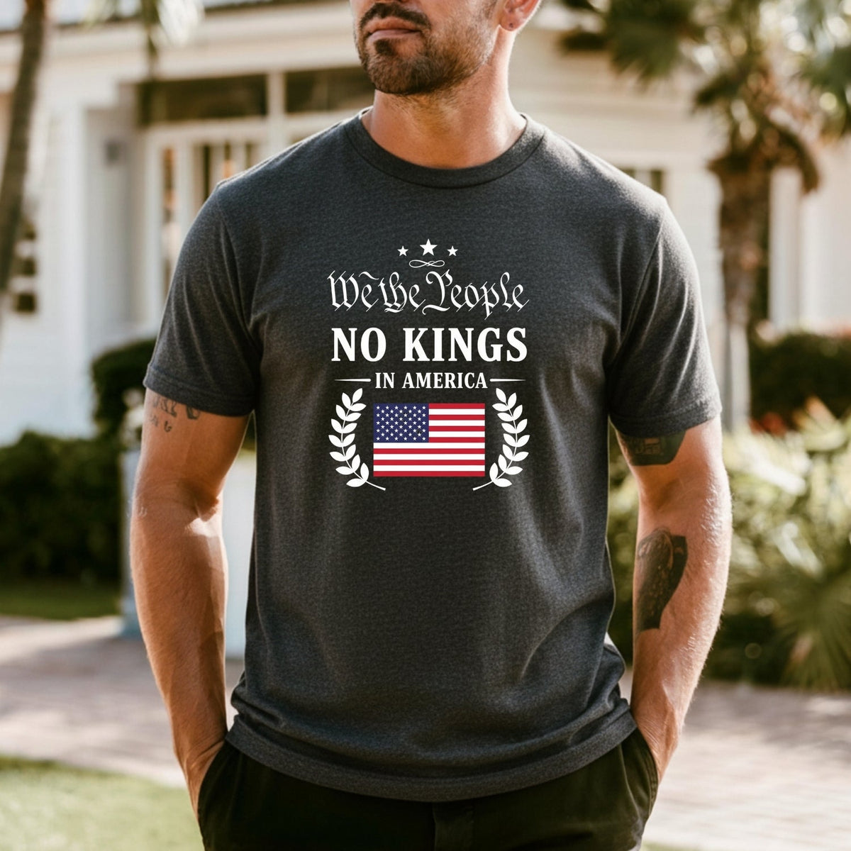 No Kings in America Tee – Liberty & Democracy Statement product image 23