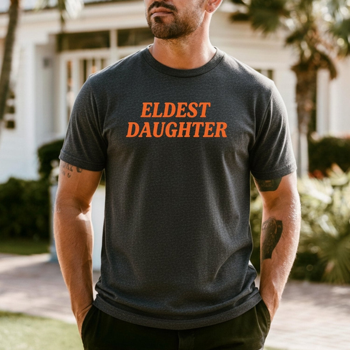 Retro Eldest Daughter Tee – Funny Aesthetic Graphic Shirt product image 18
