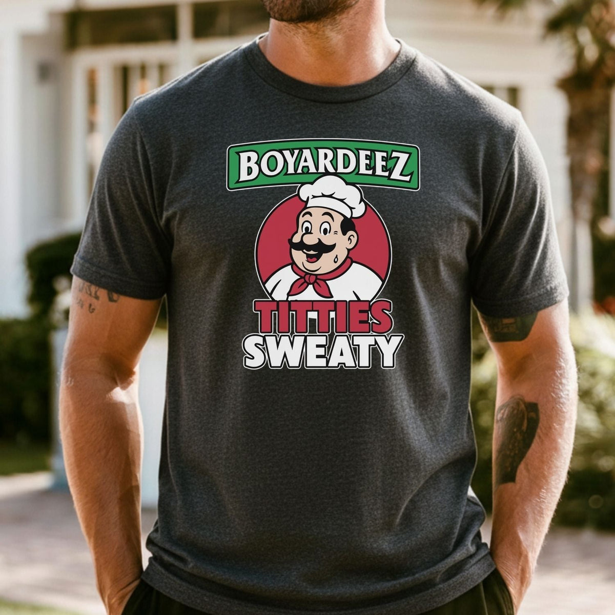 Retro Boyardeez Titties Sweaty Meme Tee - Funny Graphic product image 25
