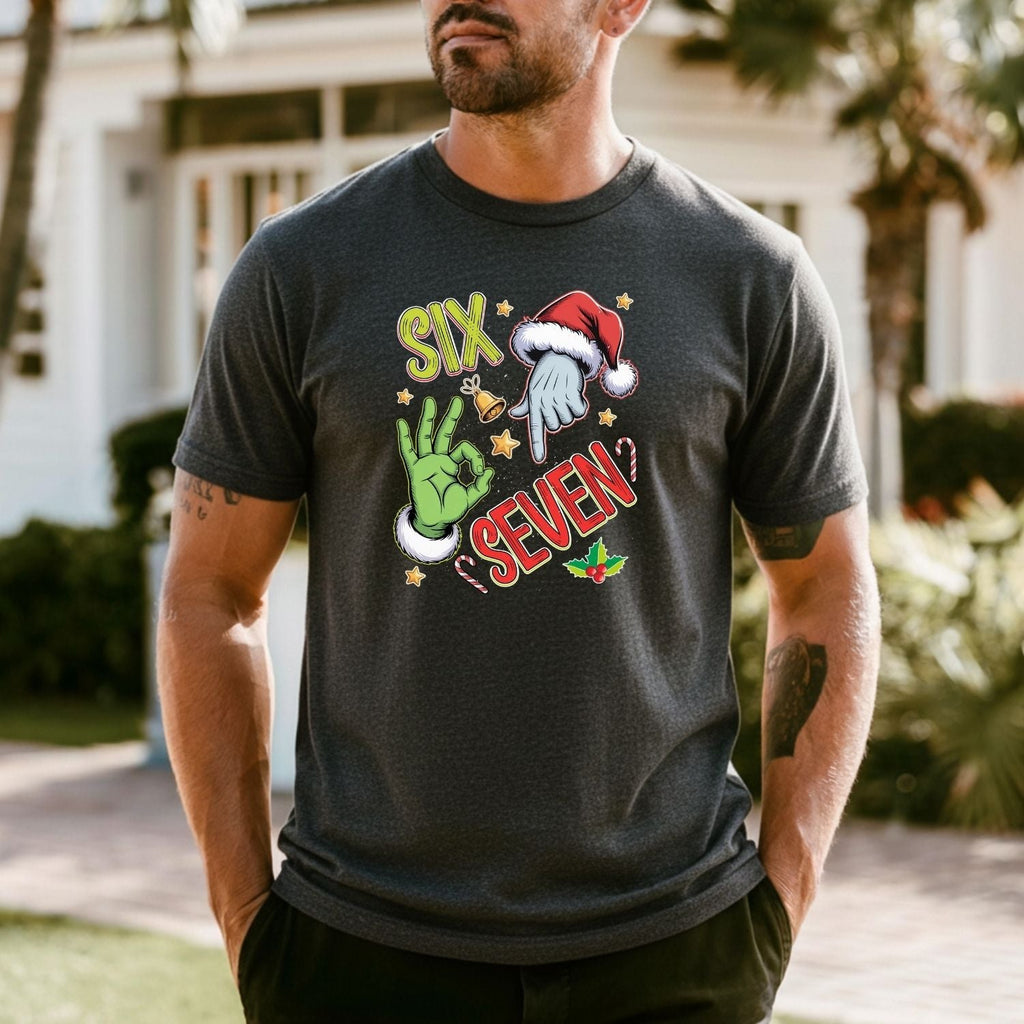 6 7 Christmas T-Shirt – Funny Santa Meme Holiday Tee product image 13